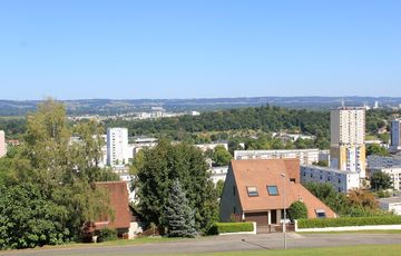 Panorama du haut de Mourenx au belvedere