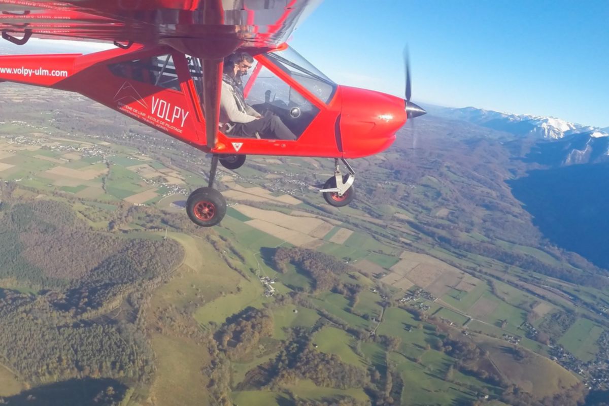 Vol et baptême de l'air en ULM avec Volpy