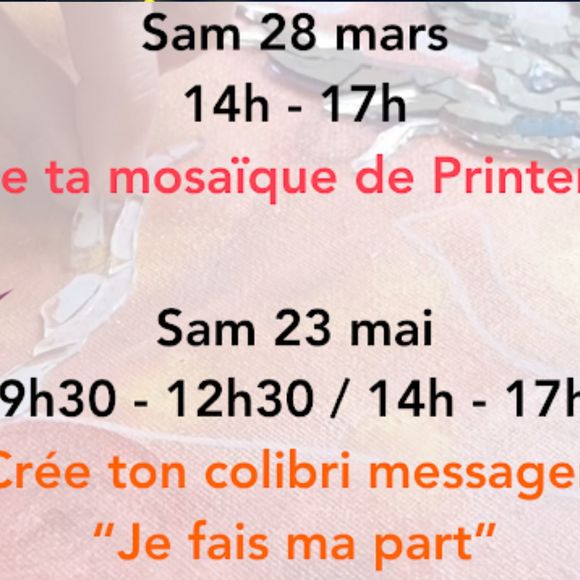 Atelier : Crée ta mosaïque de printemps - LOUBIENG
