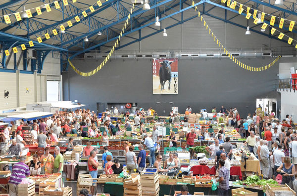 Market in Orthez on Tuesday morning