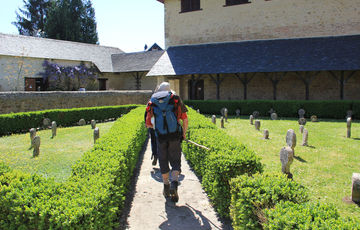 Peregrinos de Compostella en Lacaommande