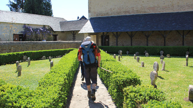 Pèlerins de Compostelle à Lacommande