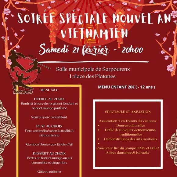 Soirée : Nouvel An Vietnamien - SARPOURENX