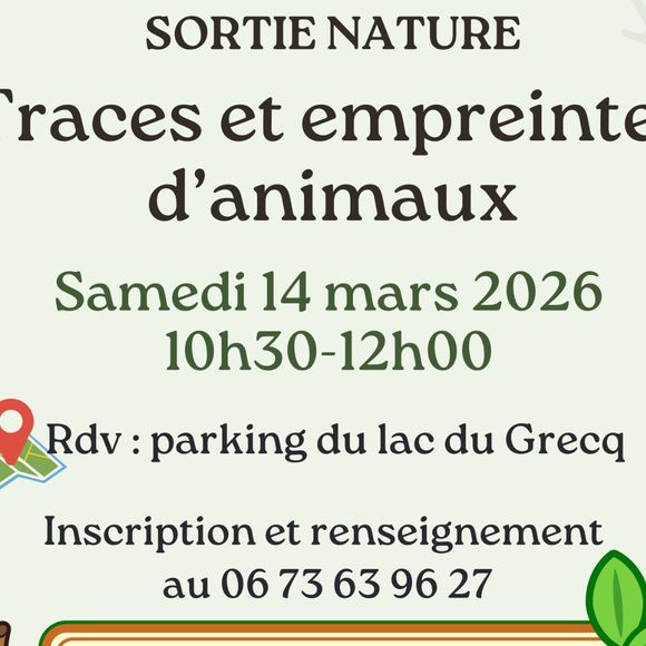 Sortie nature : Sur les traces et empreintes d'animaux - ORTHEZ