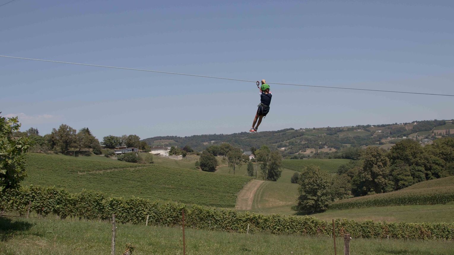 Tyroliennes - Domaine Capdevielle - MONEIN