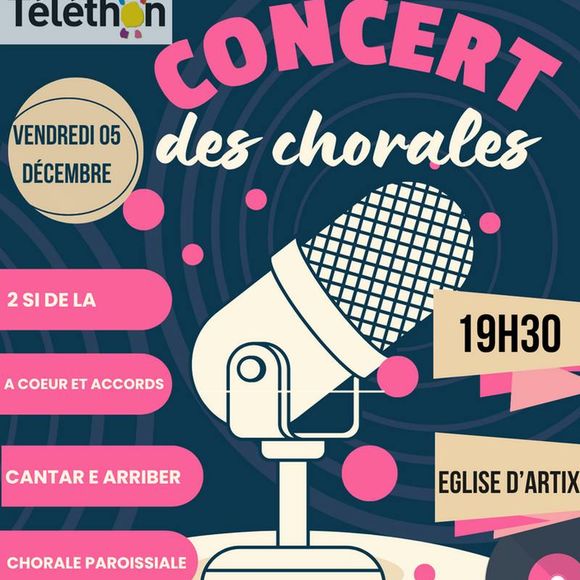 Téléthon : Concert des chorales - ARTIX