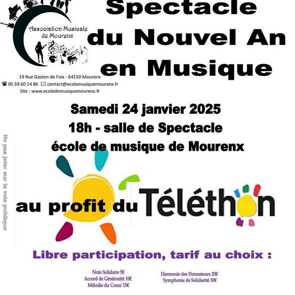 Spectacle du Nouvel An en musique - MOURENX