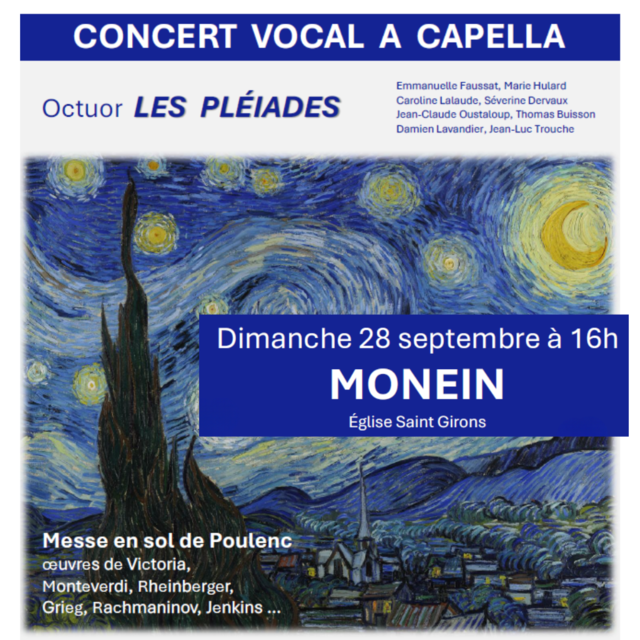 Concert vocal "A Capella" - Monein