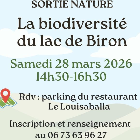Sortie Nature : La biodiversité du lac de Biron - ORTHEZ