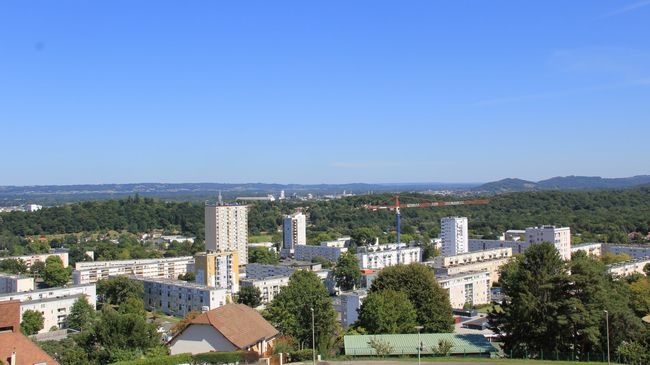 Mourenx, vue des coteaux