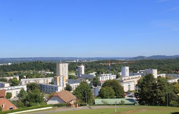 Mourenx, vue des coteaux