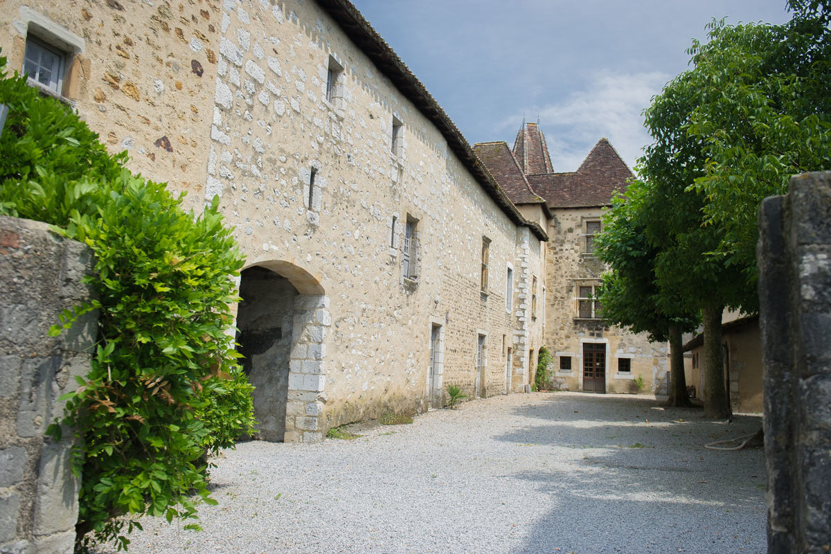 Cour du Musée Jeanne d'Albret à Orthez