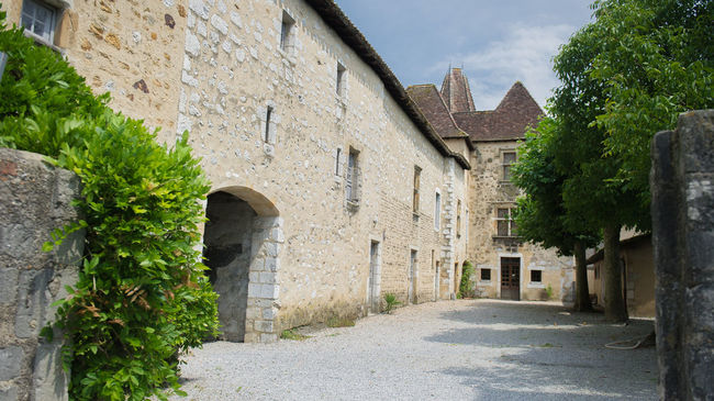 Cour du Musée Jeanne d'Albret à Orthez