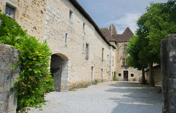 Cour du Musée Jeanne d'Albret à Orthez