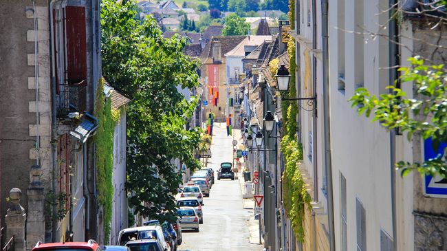 La rue Moncade d'Orthez