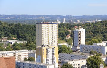 The architecture of Mourenx, new town