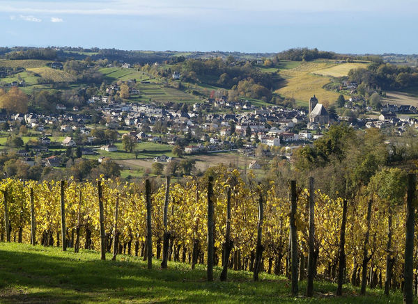 Monein vu depuis le sentier de balade de Cuqueron