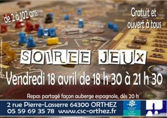 Soirée jeux - ORTHEZ