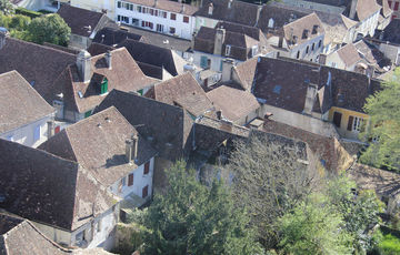 Toits orthéziens vus depuis la Tour Moncade