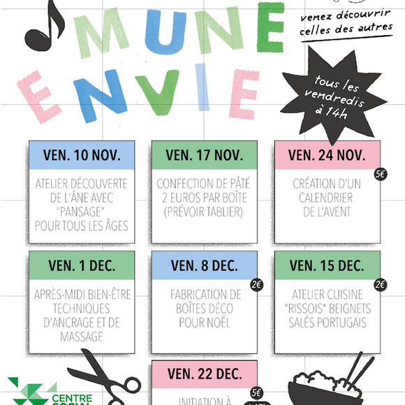 Commune envie : Fabrication de boites de Noël - MONEIN