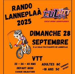Randonnée : VTT, Trail et Marche - LANNEPLAA