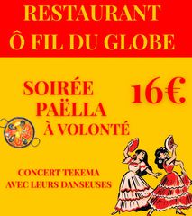COMPLET - Soirée Paëlla et Concert Tekema - ORTHEZ