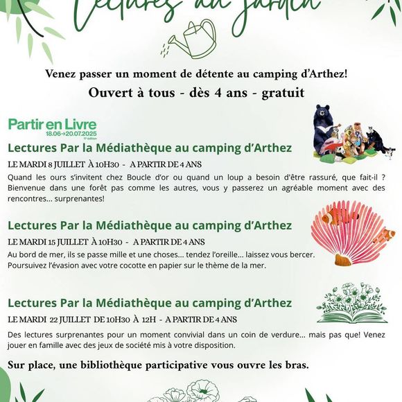 Lectures au camping - ARTHEZ-DE-BEARN