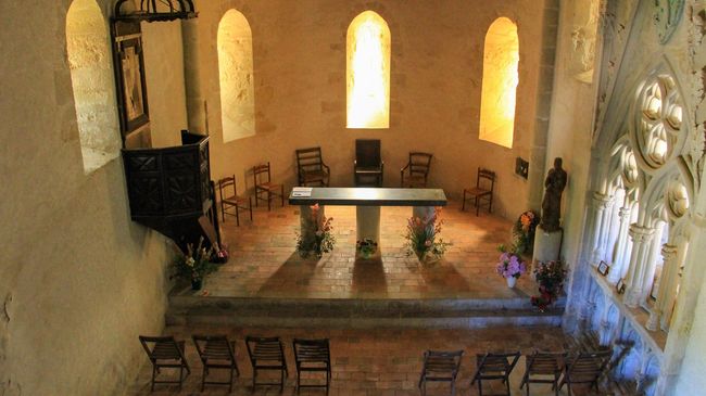 Chapelle de Caubin du 12ème siècle à Arthez de Béarn