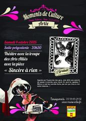 Théâtre : Sincère à rien - ARTIX