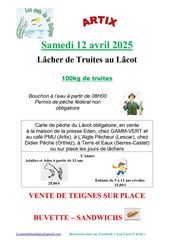 Lâcher de truites - ARTIX