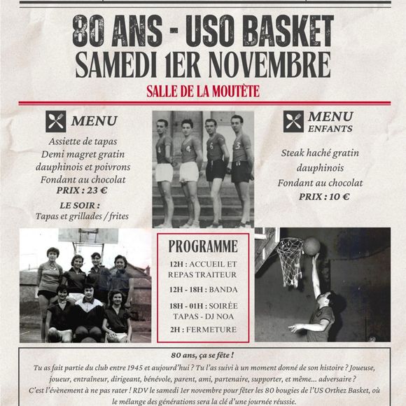 80 ans de l'USO Basket - ORTHEZ