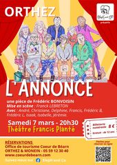 Théâtre : L'annonce - ORTHEZ
