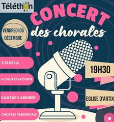 Téléthon : Concert des chorales - ARTIX