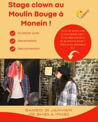 Stage : Osez le clown - MONEIN