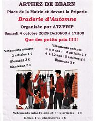 Braderie d'Automne - ARTHEZ-DE-BEARN