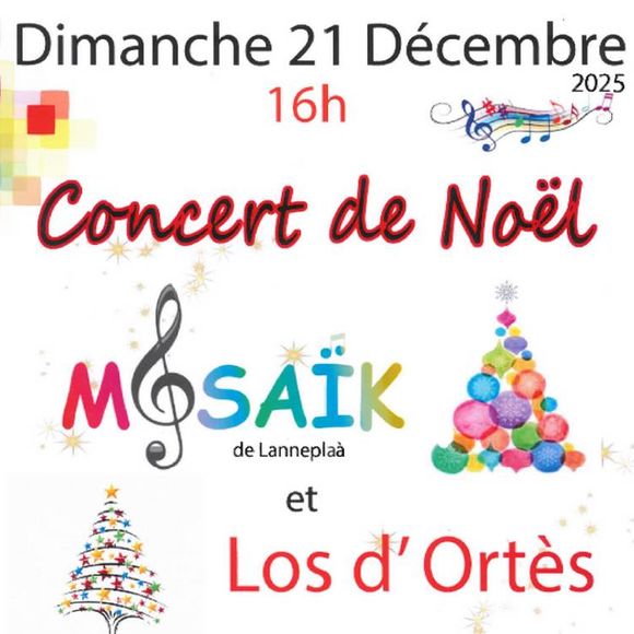 Concert de Noël : Mozaïk et Los d'Ortès - LANNEPLAA