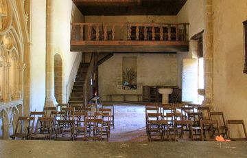 Tribune de la chapelle de Caubin à Arthez de Béarn