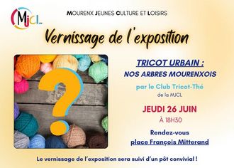 Vernissage exposition : Tricots urbains nos arbres mourenxois - MOURENX