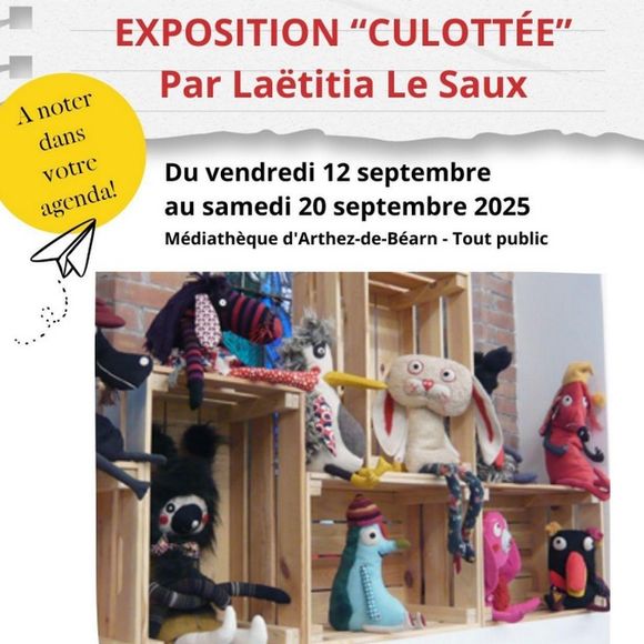 Exposition : Culottée - ARTHEZ-DE-BEARN