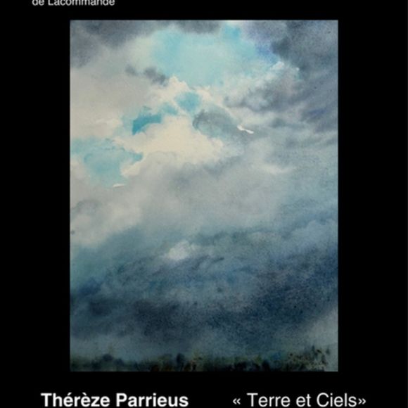 Exposition d'aquarelles : Terre et ciels - LACOMMANDE