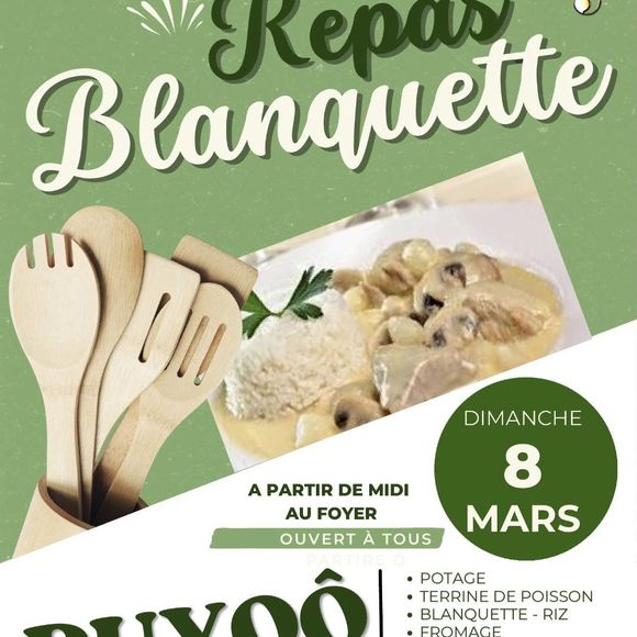 Repas blanquette - PUYOO