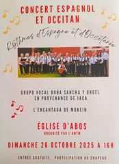 Concert Choral espagnol et occitan - ABOS