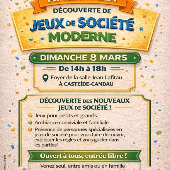 Jeux de société - CASTEIDE-CANDAU