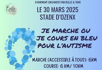 Marche et course en bleu pour l'autisme - OZENX-MONTESTRUCQ