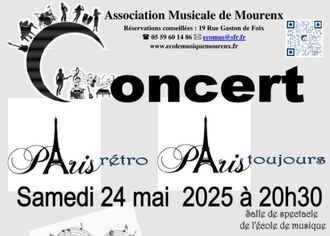 Concert : Paris rétro Paris toujours - MOURENX
