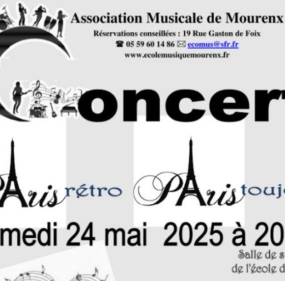 Concert : Paris rétro Paris toujours - MOURENX
