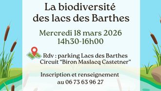 Sortie nature : La biodiversité des lacs - BIRON