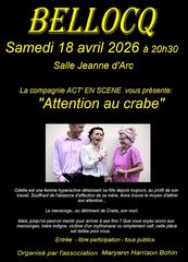 Théâtre : Attention au crabe - BELLOCQ