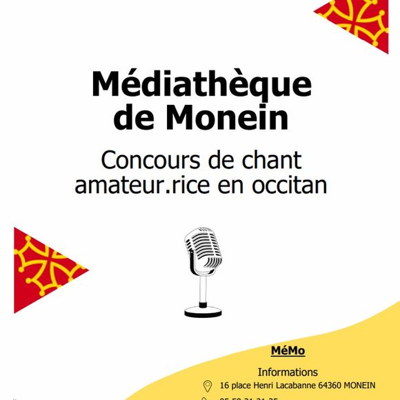 Concours de chant amateur.rice en occitan : Pré-sélection - MONEIN