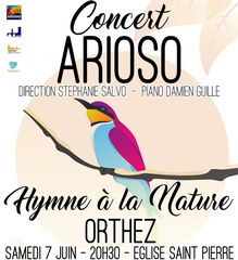 Concert de la chorale Arioso : Hymne à la nature - ORTHEZ